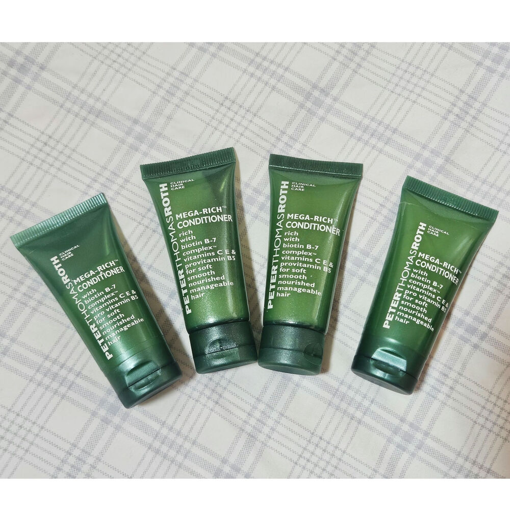 NEW PETER THOMAS ROTH Mega-Rich Conditioner, Travel 35ml / 1.18oz - Lot of 4